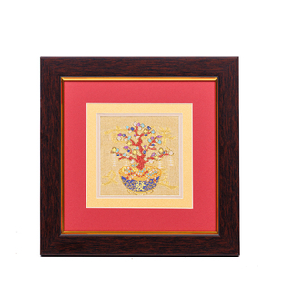 南京云锦研究所博物馆招财树摆件非遗工艺挂画新中式国风开业礼盒