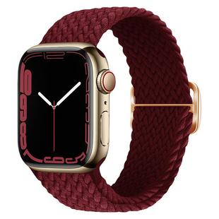 适用iwatch9表带编织单圈苹果手表表带S7/8春樱色滑扣款applewatch表带3/4/5/6/se官方款编织尼龙可调节表带