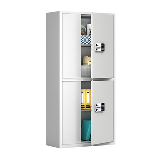 中伟ZHONGWEI电子密码锁文件柜矮柜档案保险柜指纹锁铁皮资料柜