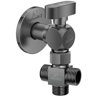 潜水艇一进三出角阀全铜家用四通大流量球阀46分二出水龙头开关阀