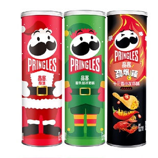 品客薯片三连罐110g*3罐原味/酸乳酪洋葱/小龙虾零食小吃网红食品