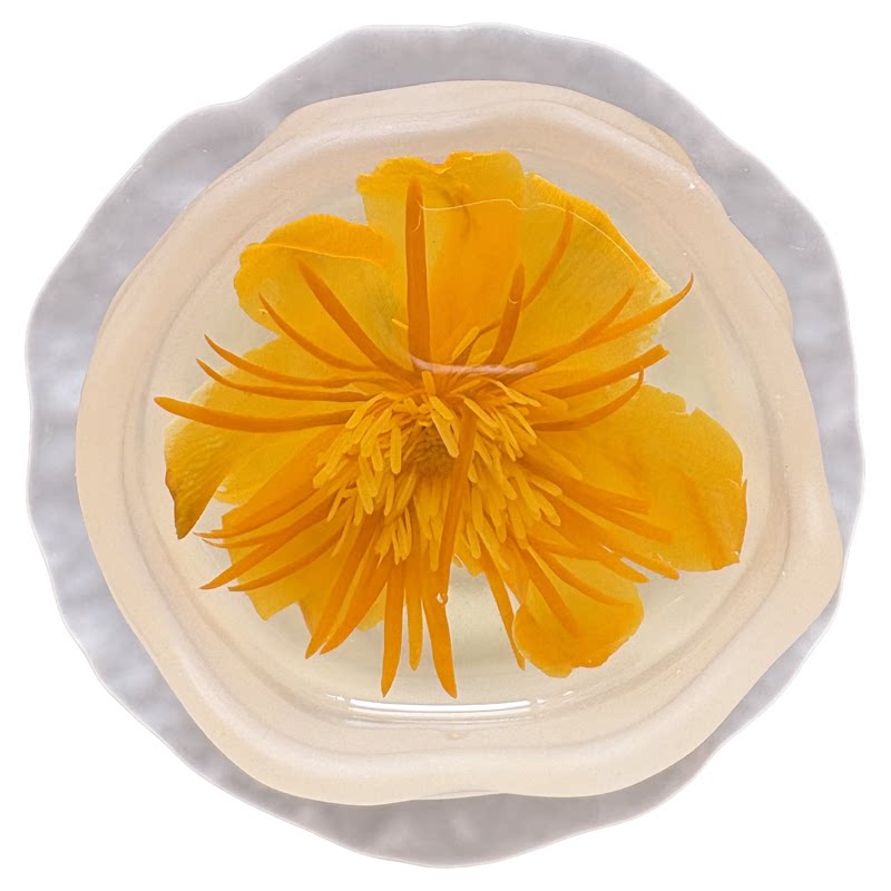承德金莲花手工挑选整花旱地莲实惠装夏季常备散花承德特产金莲花