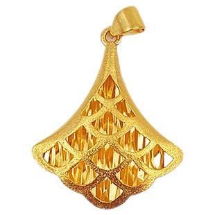 沙金饰品小吊坠项链坠子花吊坠牡丹珠算盘树叶灯笼水滴仿黄金项坠