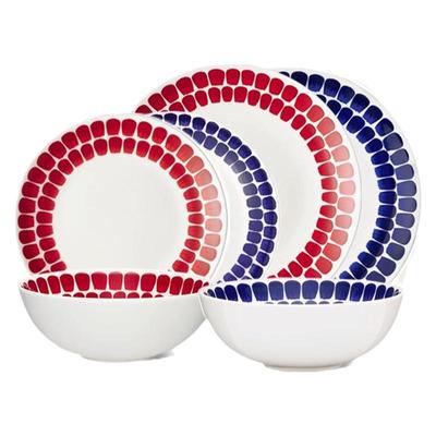 芬兰arabia Tuokio24小时北欧菜盘家用陶瓷盘子高级感甜品点心盘