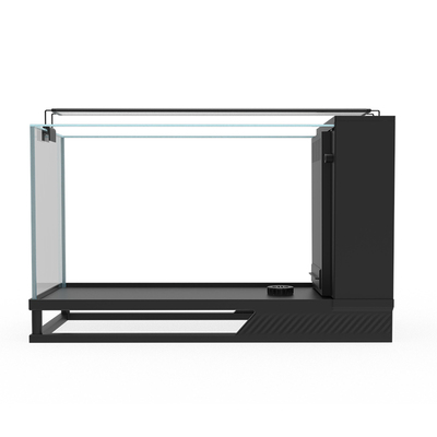 鱼缸过滤制氧一体机客厅2025新款家用小型桌面侧滤超白玻璃溪流缸