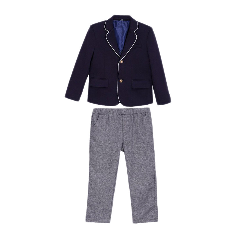 西装礼服学生校服男童英伦套装女童春秋学院班服演讲合唱表演西服