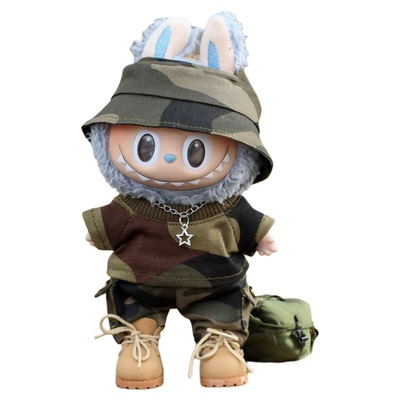 labubu小春野娃衣一三代搪胶公仔