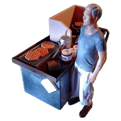 场景模型九龙城寨车仔面流动小贩