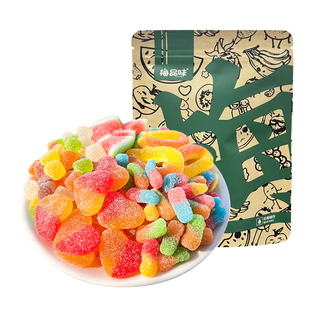 梅品味童年味道酸砂橡皮糖200g多种口味酸甜QQ糖网红儿童休闲软糖