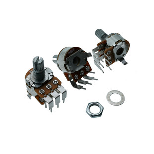 WH148双联电位器 B10K B50K 台产外弯脚 音响功放电位器惠威D1010