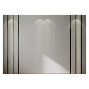 卧室背景墙硬包木饰面竹木纤维碳晶板沙发床电视护墙板格栅定制