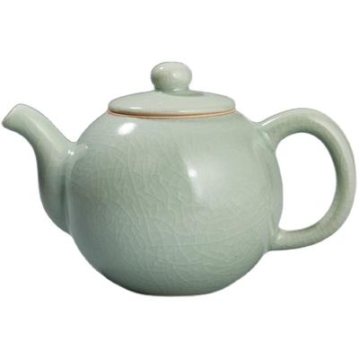 容山堂汝窑天青开片可养功夫茶壶