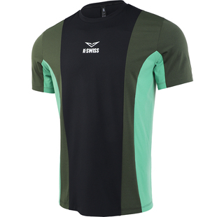 Kswiss盖世威网球服卢布列夫法网同款男子网球短袖上衣T恤1012016