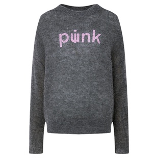 ALL BEINGS26SS新款灰色轻薄混纺羊驼毛针织套头衫内搭外穿上衣女