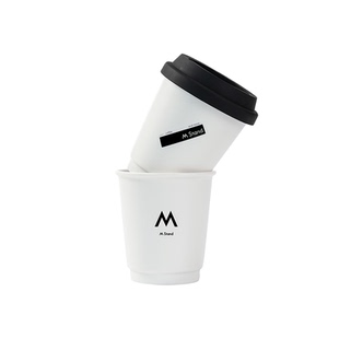 M Stand陶瓷咖啡杯 含杯盖330ml门店同款耐用结实防烫安全水杯