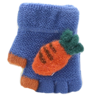 宝宝小手套婴儿秋冬季1薄款0一3岁婴幼儿童半指保暖爬行小孩可爱2