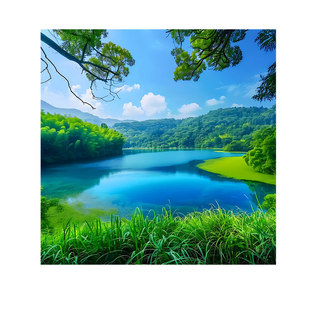 自然风光自粘贴画风景海报客厅卧室宿舍出租房贴纸防水墙贴装饰画