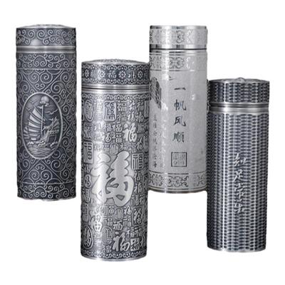 保温杯雪花银水杯高档泡茶杯轻奢