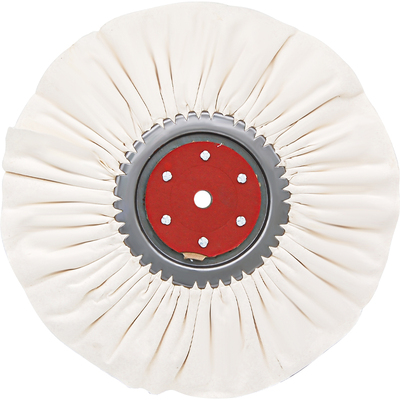 抛光轮仿羽布轮府绸风轮不锈钢8K镜面上光轮台式抛光机用磨光布轮