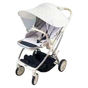 婴儿推车伞宝宝罩棚遮阳蓬防紫外线顶篷溜娃神器通用加长遮光遮阳