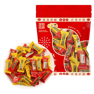 徐福记酥心糖棉花糖橡皮糖软糖结婚喜糖糖果独立包装零食过年年货