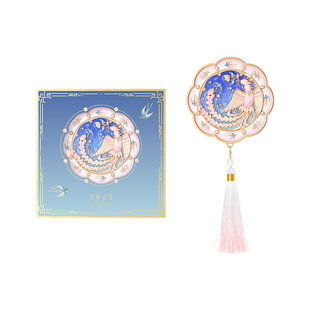 殷墟旗舰店天命玄鸟夜光镜子随身镜安阳博物馆文创生日礼物伴手礼