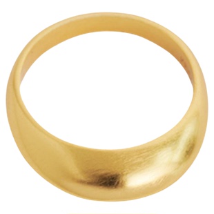 LOOM流动结构造型戒指18k金经典设计时尚简约叠戴复古宽面戒指女