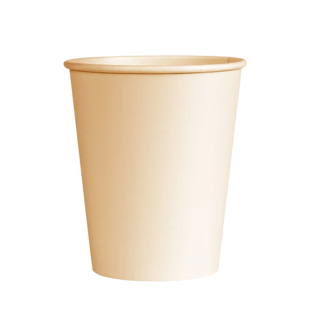 竹纤维本色纸杯一次性杯子家用水杯加厚咖啡竹浆纸杯子热饮咖啡杯