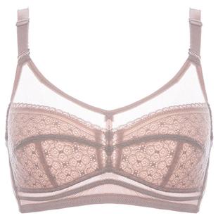 朵凡妮纯棉杯大胸显小内衣女全罩杯薄款夏透气全棉杯文胸舒适胸罩