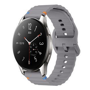 vivowatch3智能手表42mm46mm波浪纹硅胶表带vivo二一代腕带男女款