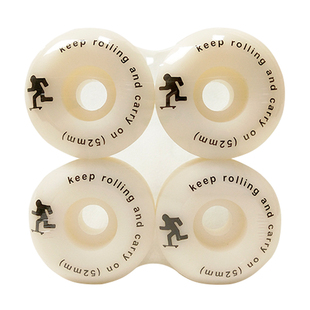 55滑板店出品KEEP ROLLING 55本色轮 专业滑板轮 高硬街式动作轮