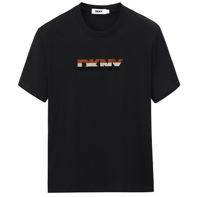 DKNY唐可娜儿纯棉短袖T恤毛巾绣
