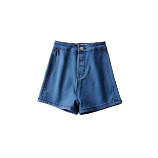 高腰夏季薄款辣妹牛仔短裤女显瘦高弹力蜜桃臀舞蹈热裤