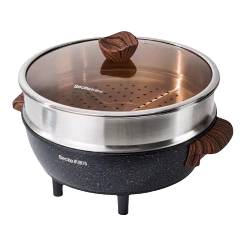 新思特木与石36Y煎涮一体电火锅