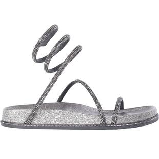 【断码特惠】RENE CAOVILLA GISELE系列水钻女士厚底凉鞋