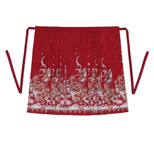 半木尧喜结莲鲤原创新中式马面裙汉服套装女订婚敬酒礼服新款上衣