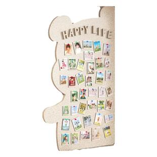 毛毡板可爱小熊展示板环保不伤墙幼儿园背景板厚可粘贴装饰免打孔墙上展示板拍立得软木留言板墙贴创意照片墙