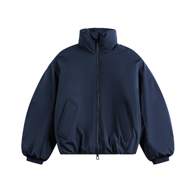 NEVERNEED双拉链短款棉衣男女