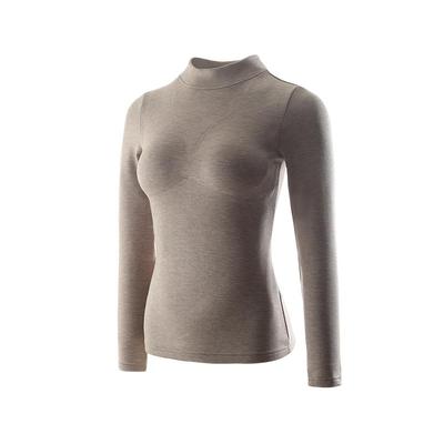 bra-in羊绒蚕丝德绒半高领套装