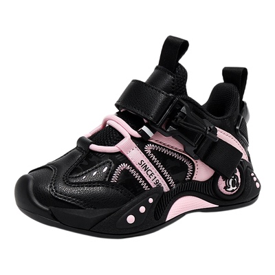 巴布豆女童加绒运动鞋冬季新款男