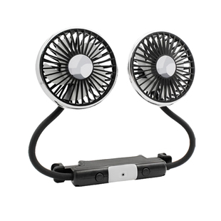 车载风扇后排专用usb双头小电风扇12v24v汽车座椅货车上用大风力