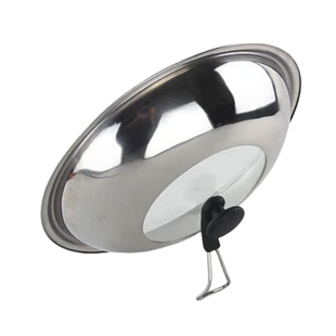 不锈钢锅盖 可立可视半透明玻璃组合加厚锅盖30cm 32cm 34cm 36cm