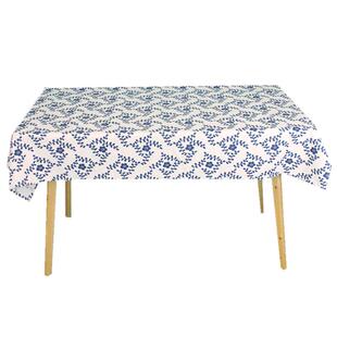 青花瓷中式田园风棉麻桌布古典中国风蕾丝清新茶几布长方形盖布