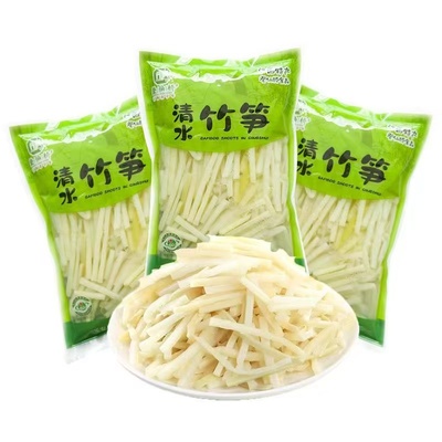登仙桥竹笋新鲜笋丝商用鱼香肉丝脆笋丝5斤袋装清水笋麻辣烫食材