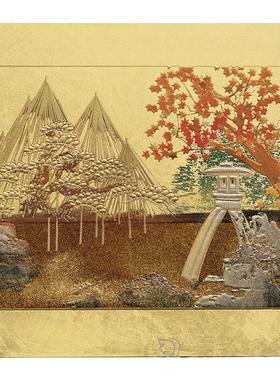 山中金箔鼠标垫置物台创意装饰