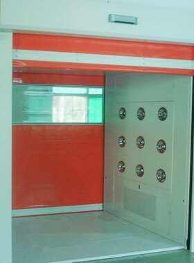 pvc快速门货淋室净化工程自动感应卷帘门无尘车间货物通道风淋室