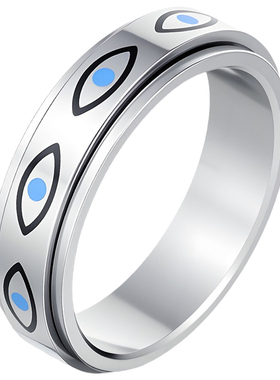 钛钢戒指恶魔之眼指环指环首饰