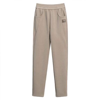 加绒加厚灯芯绒洋气直筒裤女