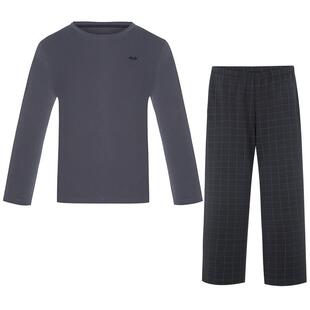 爱慕儿童舒享生活少男睡衣精梳棉柔软A类套头长袖可外穿家居套装