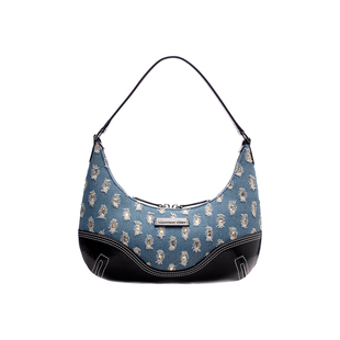 RoselessRose新款半月包撞色单肩腋下包复古时髦高级感小众月牙包